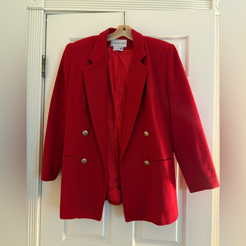Fundamental Things Vibrant Red Blazer